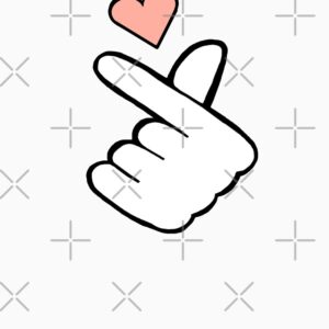 Cute Finger Heart Love Symbol T-Shirt - Image 4