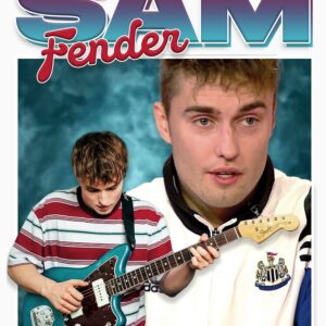 Sam Fender Retro Style Portrait T-Shirt - Image 4
